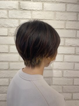アッシュ 稲田堤店(Ash) ショートボブ×ポイントブリーチ
