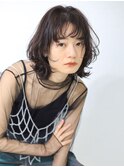 【Sourire江坂】黒髪暗髪くびれレイヤーカットミディアムウルフ
