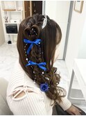 編みたらしヘア