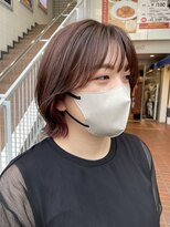 リプルバイメグ(Ripple by mEg)&nbsp;切りっぱなしボブ×暖色インナーカラー