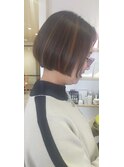 ハイライトカラーボブ