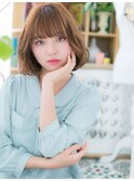 大人可愛いハイライトくせ毛風ふわふわボブc5上尾20代30代40代