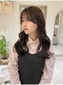 【Cuna】韓国ヘア_シースルーバンク_羽バンク