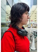 CAF 照下　ウルフ　パーマ　カール　大阪美容室