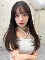 サイン 渋谷(SIGN) 韓国ヘアーハッシュカットレイヤーカットグレージュブリーチ無し