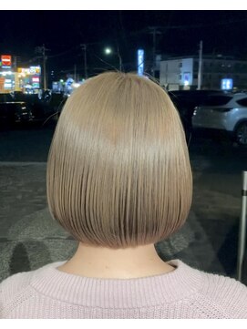 ルプラ ガーデン(le-pla garden) カーキベージュ#オリーブ#切りっぱなしボブ#ダブルカラー#豊橋