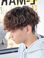 エルマーク 京橋(L-MARK) 学生に人気の波巻きスパイラルパーマ×メンズマッシュ