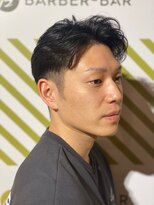 バーバーバー 四谷(BARBER-BAR)&nbsp;爽やかフェザーツーブロックスタイル