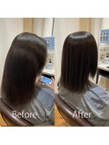 プールブー(PourVous)&nbsp;髪のパサつきやクセにお悩みのお客様への施術例