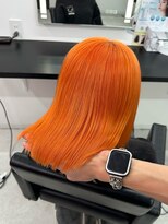 エゴ 池袋(EGO)&nbsp;色落ち汚くならないオレンジ/色落ちブロンド