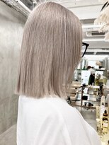 ラフヘアデザイン(Raf hair design)&nbsp;ミルクティーベージュオリーブグレージュミニボブ