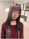 ダブルカラーインナーカラーイヤリングカラーくすみカラー