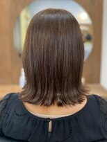 リッチ 菊名店(Rich)&nbsp;外ハネボブ ストレート 美髪 ブラウンカラー 30代40代 透明感