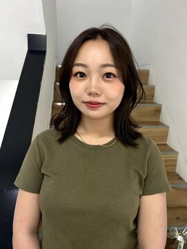 ヨーク(YOKE) 【YOKE】レイヤーボブアッシュブラウン顔周りカット髪質改善