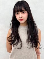 エジョン 三鷹店(Aejon) 顔まわりレイヤーカット姫カットレイヤーアプリコットオレンジ