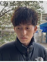 サロン ド ロイ(Salon de Roi)&nbsp;無造作に動く短髪パーマ大人男性にオススメグランジパーマ神戸