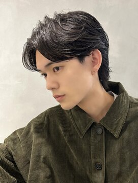 men's/メンズカット/リバースセンターパート/ニュアンスパーマ