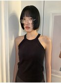 【表参道sheta小林】黒髪ボブ似合わせカット顔まわりシャギー