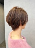 艶と丸みの大人ショートボブ