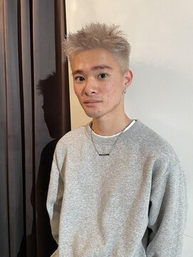 ブロック ジャポン(bloc japon) ホワイトブロンド ハイトーンメンズショート/池田佑輔