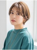 シースルーショートボブ