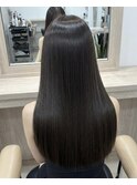 20代30代髪質改善ワンホンレイヤーカット×グレージュ/小顔効果