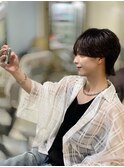 ナチュラル流しヘア