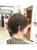 コンパクトショート×ダスキーベージュ