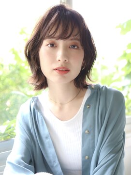 コム(com by neolive) シースルーバング大人切りっぱなしボブ