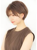 大人かわいい小顔ひし形ショートボブ20代30代40代50代