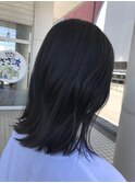 オシャレ染めで黒染め風カラー