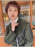 大人フェミニンウェーブマッシュショート