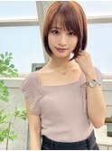 大人可愛い内巻きボブ×ワンカールボブ