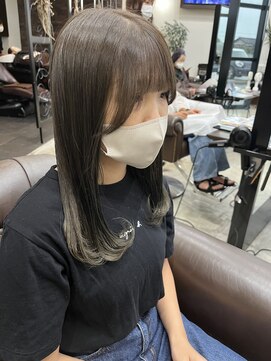 アールトゥーヘアー(art To Hair) ブリーチなし/グレージュ/前髪