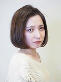 ボブ/内巻きボブ/切りっぱなし/小顔カット/30代/40代/50代/梅田