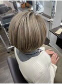 白髪ぼかしカラー＆髪質改善トリートメント＆ドライカット