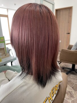 ヘアーディア みどり店(Hair...DiA) ピンク×インナーブラック