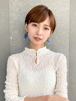 ロンド レグリーズ 立川(Lond leglise)&nbsp;ショート×顔周り×前髪×シルキーベージュ×グレージュカラー