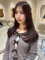 サイン 渋谷(SIGN)&nbsp;韓国ヘアーハッシュカットレイヤーカットグレージュブリーチ無し