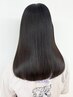 【超ダメージレス+高保湿】カット+高濃度水素ストレート￥30,850→￥16,400
