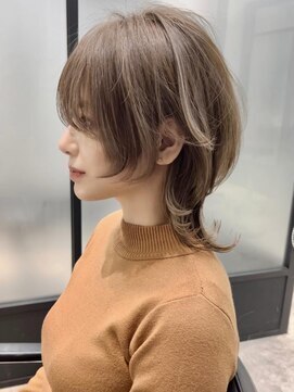 ダブルトーキョー シブヤ(W-TOKYO SHIBUYA) 顔回りが小顔に見えるネオウルフ　ボブウルフ　ウルフカット