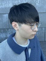 ヒュイル バイ ニアウ(Hwyl by Niau) メンズマッシュセンターパートスパイラルパーマニュアンスパーマ