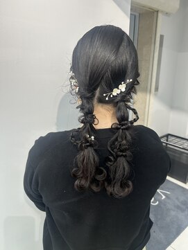 ヴェイン 渋谷(vain) 10代20代30代◎ツインテールモテ髪編みおろし