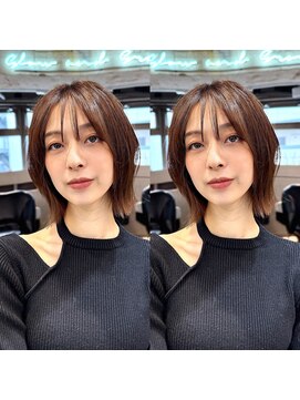 ロンドプロフィール 浦和(Lond profil) イメチェン　ボブ　外ハネボブ　美髪　ホワイトブロンド　韓国