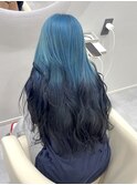 【夏に向けた可愛いすぎるハイトーン】ペールブルー×ルーツカラ