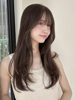 ローネス ギンザ(LONESS ginza)&nbsp;レイヤーカット/小顔カット/オリーブグレー/透明感カラー