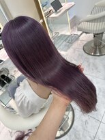 ロンドルピナス 小倉(Lond Lupinus)&nbsp;ミディアムヘア暗めカラー/デザインカラー/フェイスフレーミング