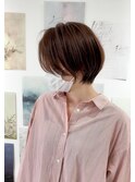 別府ショートボブ顔まわりレイヤーカット髪質改善カラー20代30代