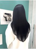 黒髪ツヤロングスタイル