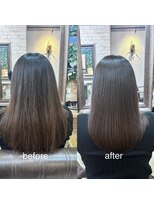 プランツヘアー 髪質改善ストレート before after